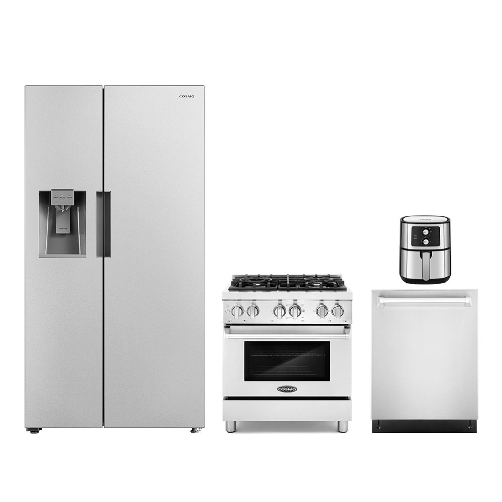 Cosmo 4 Piece Kitchen Appliance Package with 5.5L Electric Hot Air