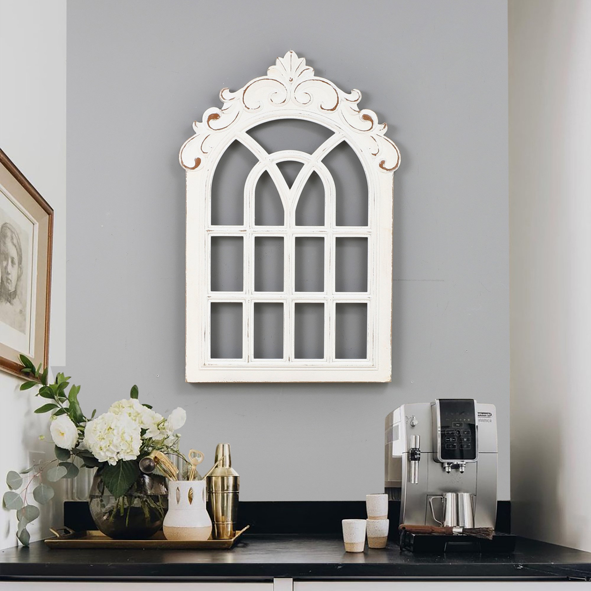 Laurel Foundry Modern Farmhouse Farmhouse Arched Window Wall Décor