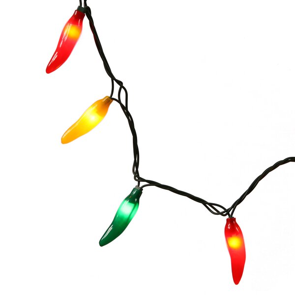 New Chile Chili String Light Swag Red 50 Count RARE 14" Indoor Outdoor Christmas 