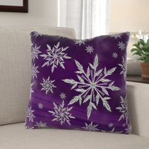 purple christmas throw pillows