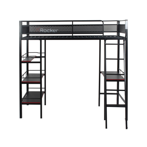 X Rocker Platforms Loft Bed with Shelves by X Rocker & Reviews | Wayfair