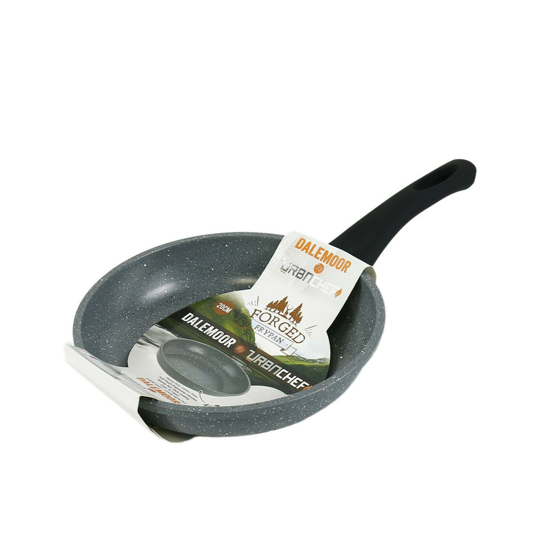 Urbn-Chef DALEMOOR Forged Carbon Pots & Pans[20Cm Frying Pan [515983]] black,gray