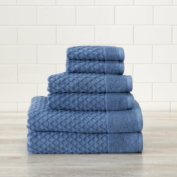 Set of 4 Shower Charcoal BY LORA Cotton Loop Terry Bath Towel Plush Soft Absorbent Terry Towel for Bath 