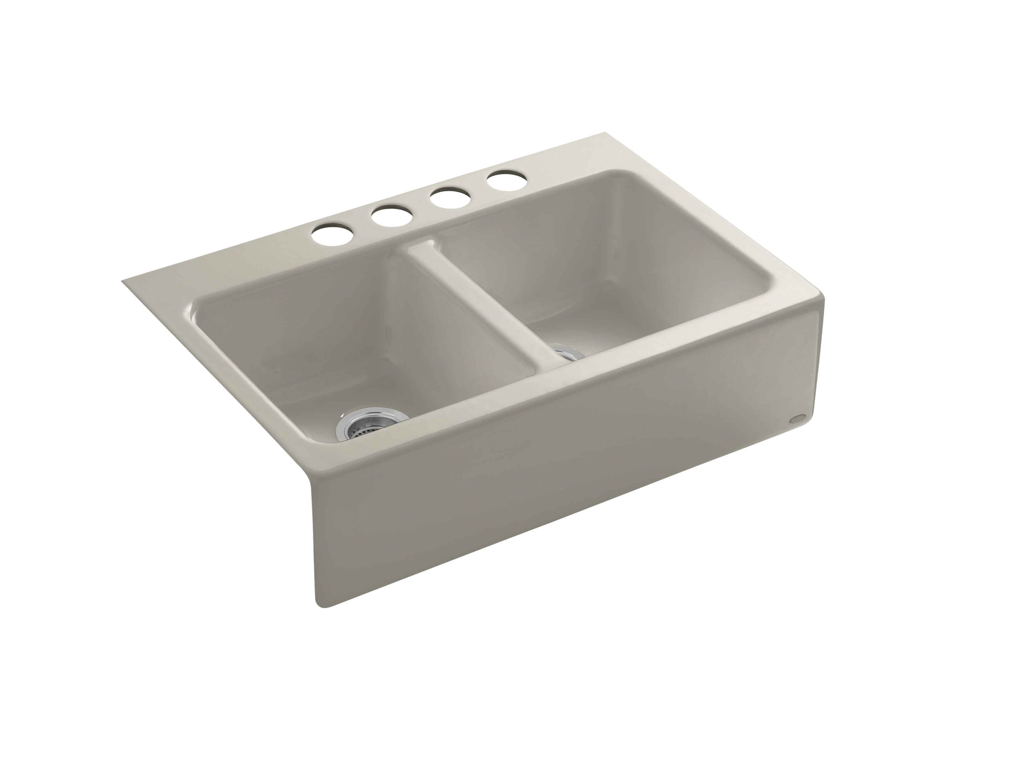 Kohler Hawthorne Apron Front Kitchen Sink in Sandbar Wayfair