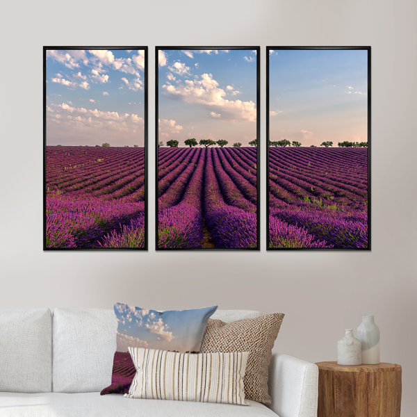Ophelia Co Shiny Lavender Field In Provence Shiny Lavender Field In