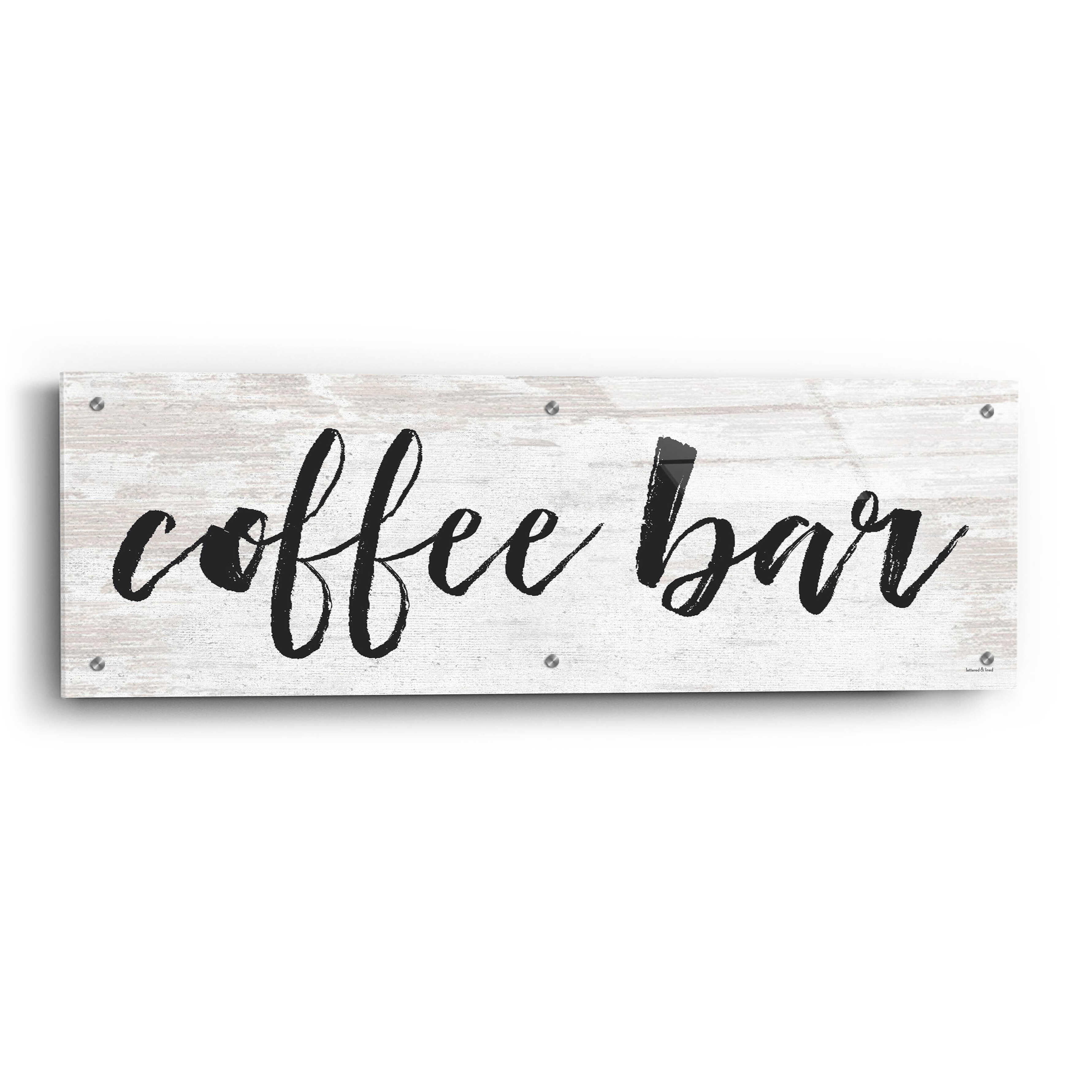 Gracie Oaks Epic Art 'Coffee Bar On White' Coffee Bar On White by
