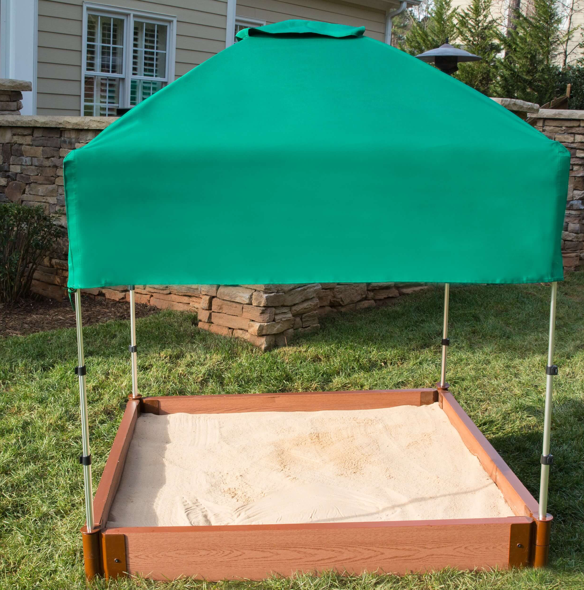 Frame It All Classic Sienna Plastic Sandbox & Reviews Wayfair Canada