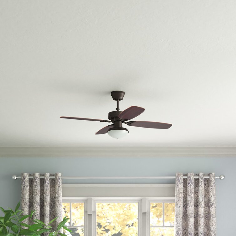 Ceiling Fan With Light Brushed Nickel Green Accents 52 Indoor Reversible Blades 