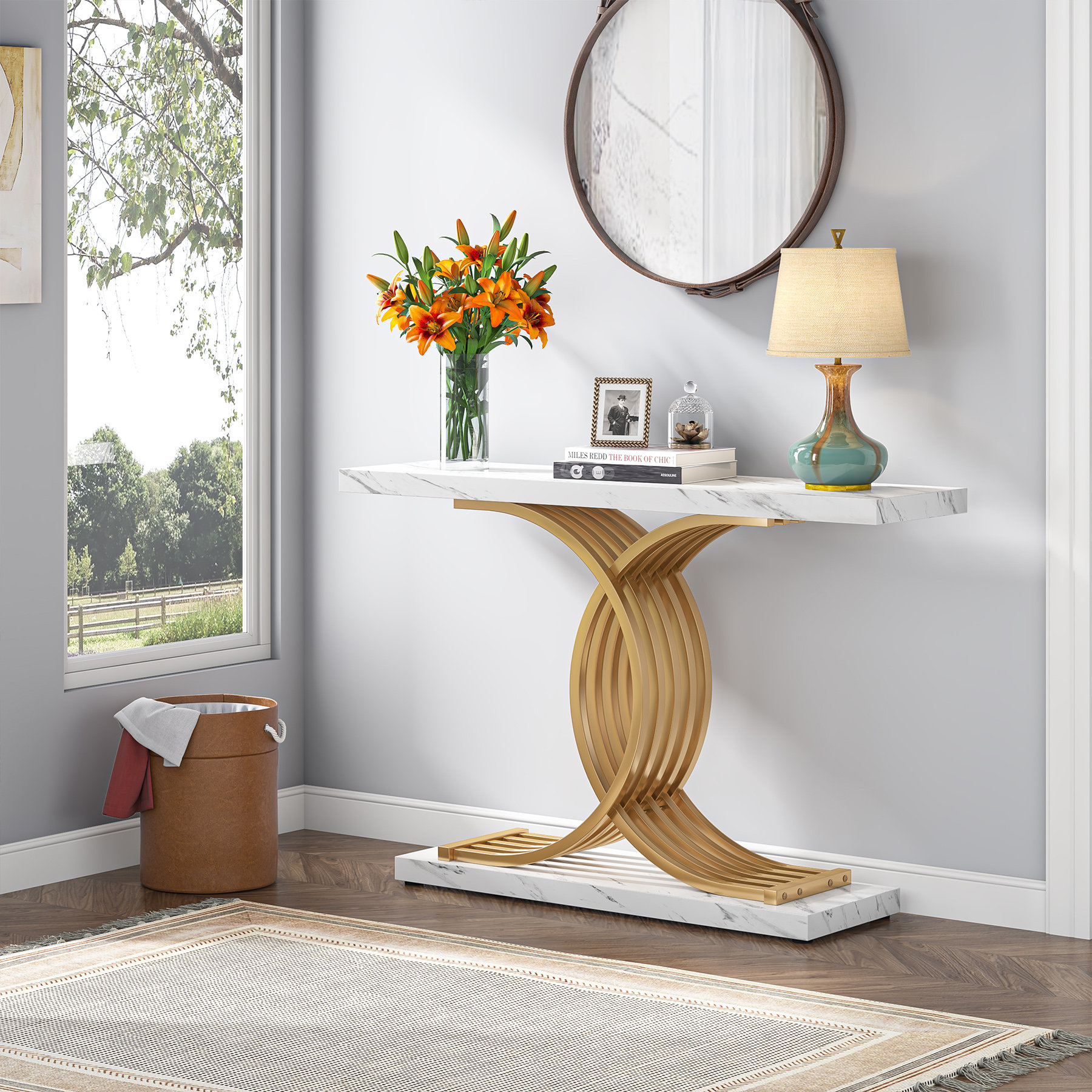 Everly Quinn 39.37'' Console Table & Reviews Wayfair Canada