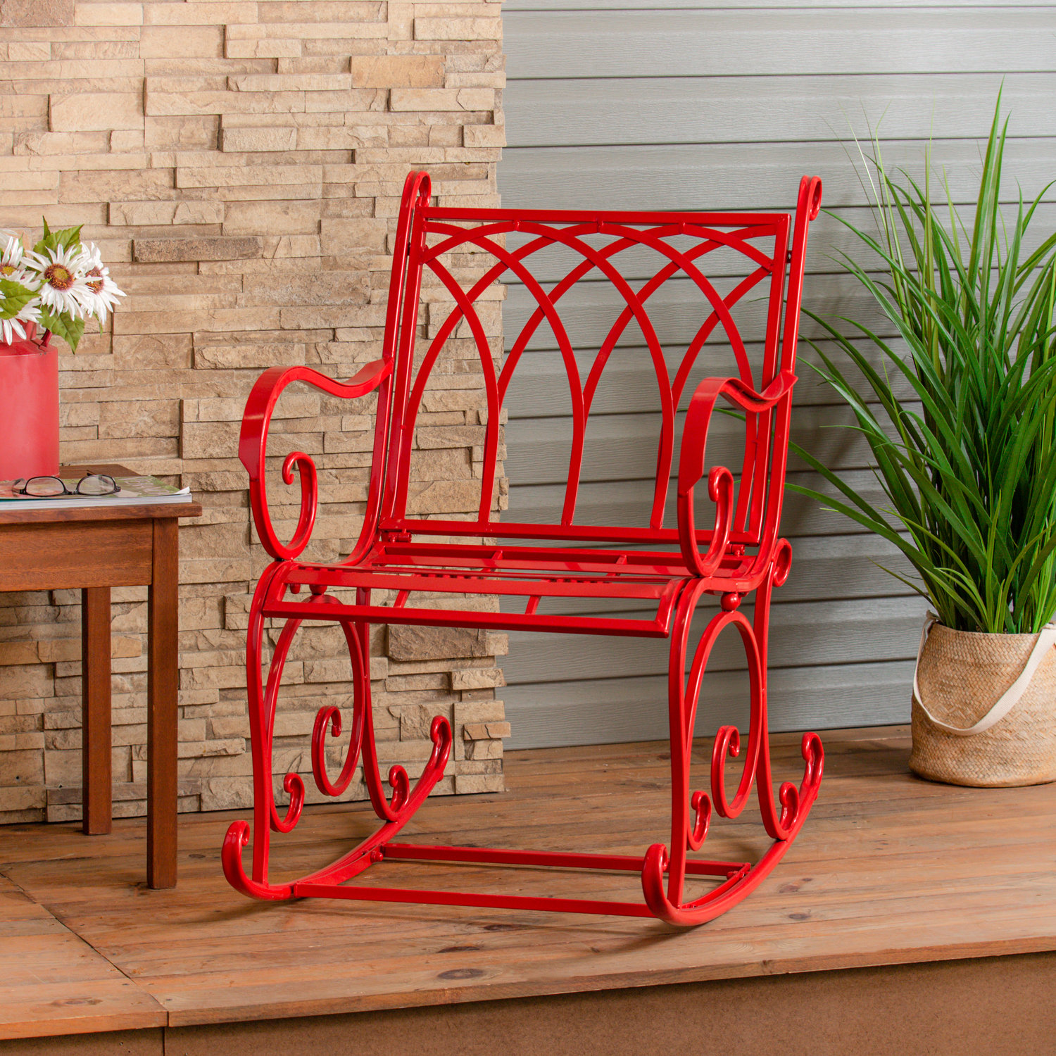 Fleur De Lis Living Black Rocking Chair Wayfair