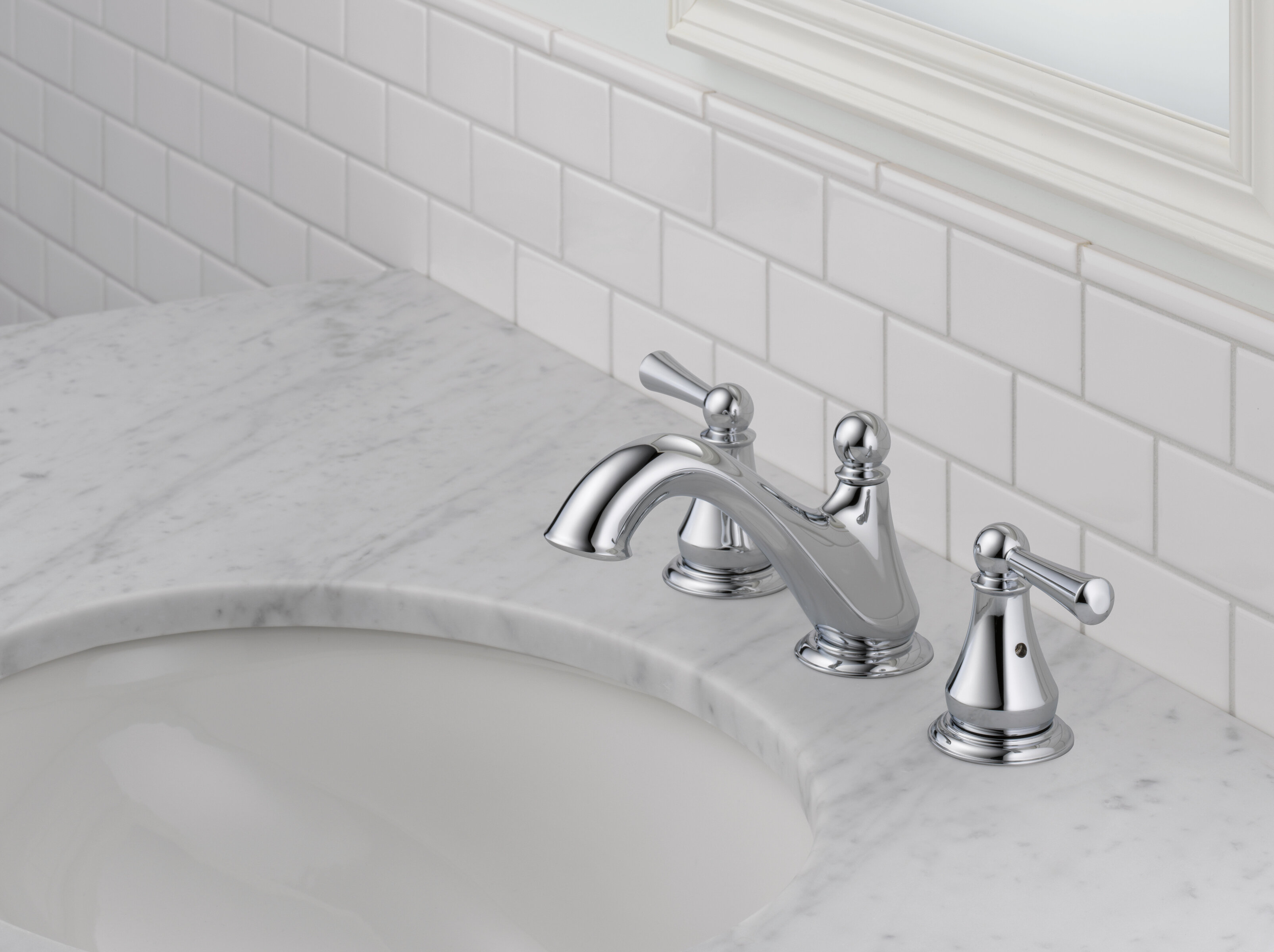 35999LF-SS,RB Delta Haywood™ Widespread Bathroom Faucet with Drain 