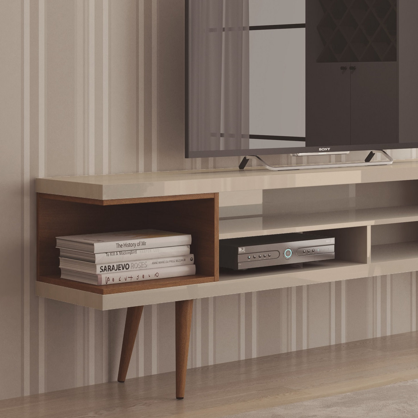 Wade Logan® Michaelson TV Stand for TVs up to 65" & Reviews Wayfair