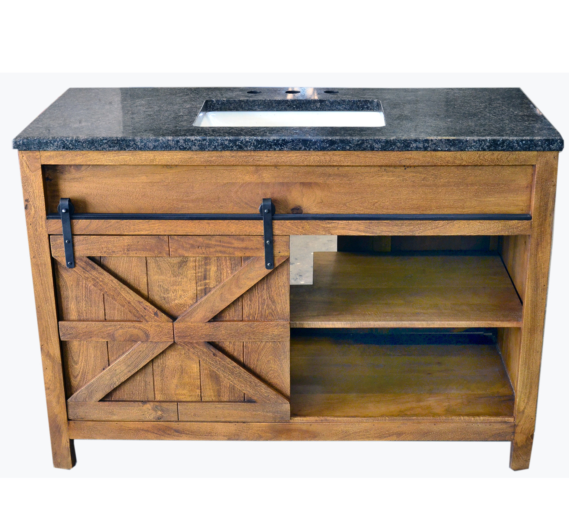 Millwood Pines Estaugh Barn Door 48" Single Bathroom Vanity Set ...