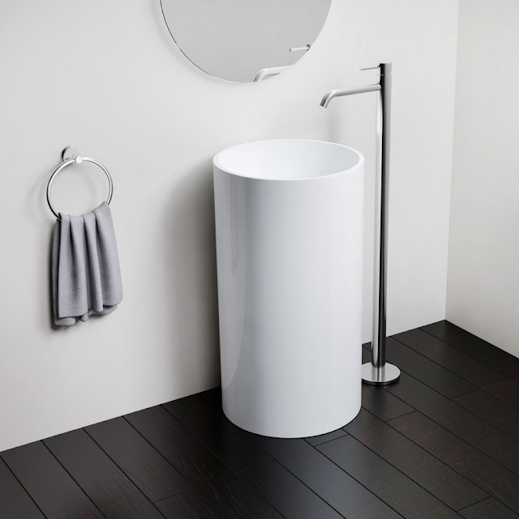 Badeloft Stone Resin Circular Pedestal Bathroom Sink & Reviews Wayfair