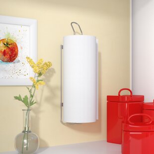 Vertical Horizontal Wall Cabinet Door Mount Paper Towel Holder Hanger Dispenser 