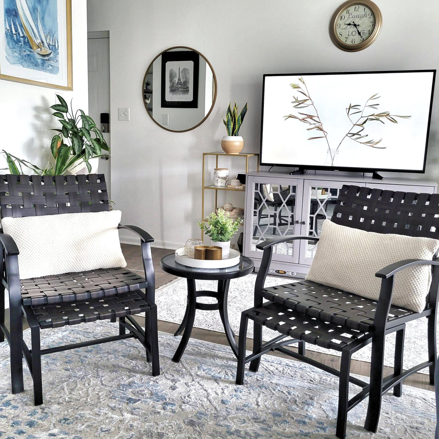 Charlton Home® 2 Person Seating Group with Cushions