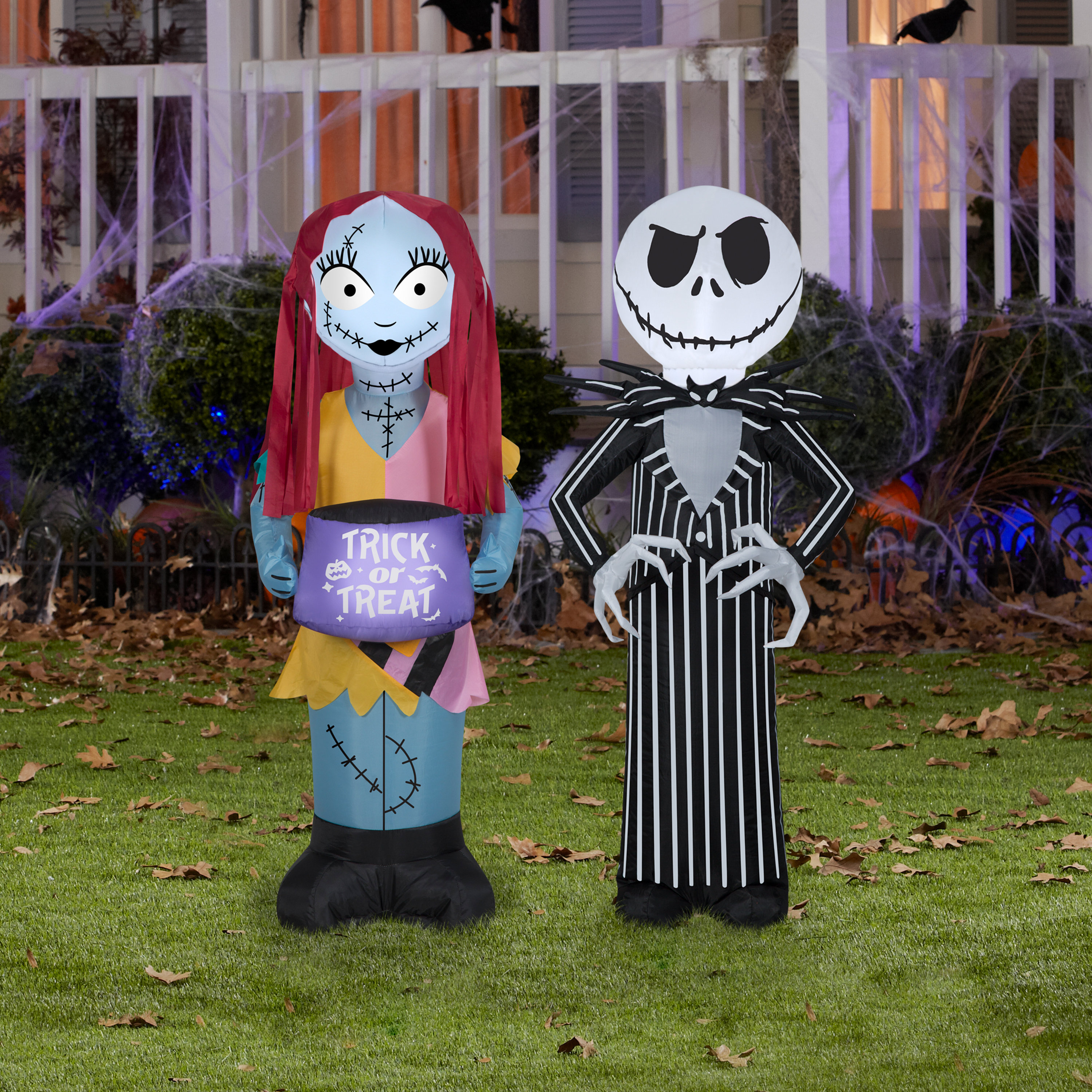 DISNEY Nightmare before Christmas JACK AND SALLY BLOW UP CHARACTERS