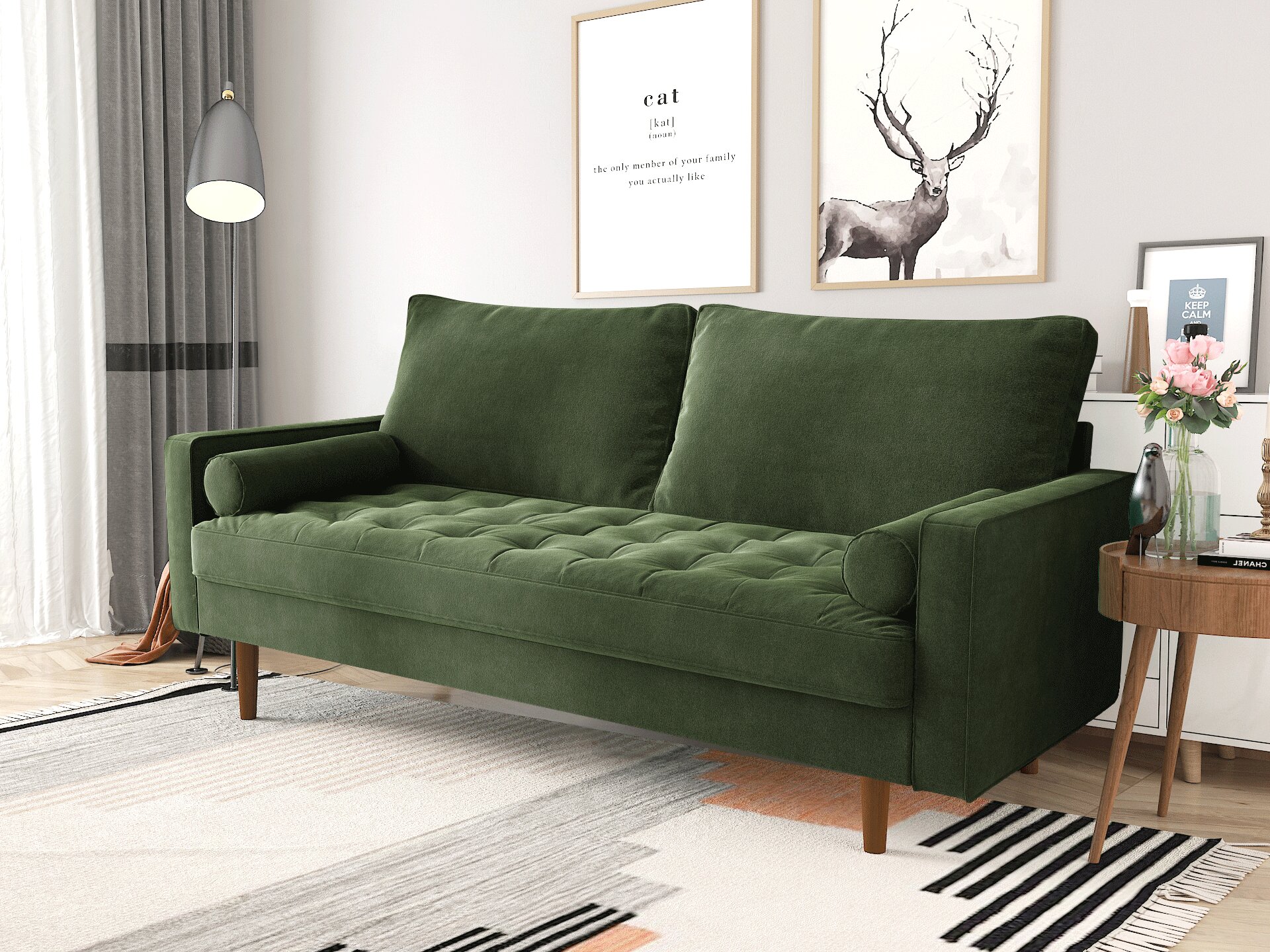 Studio® Mauck 70" Square Arm Sofa with Round Pillow Reviews | Wayfair