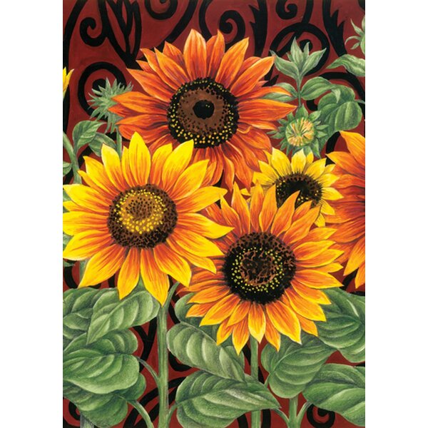 Details about   BASKET OF SUNFLOWERS Decorative Art Flag 28" x 40" NEW 