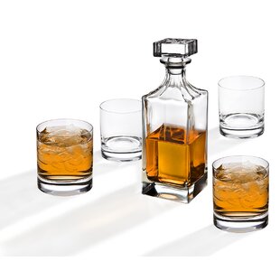 NEW High Quality Whiskey Crystal Glasses 7 Set Drinking Cups Irish Cut Gift Box 