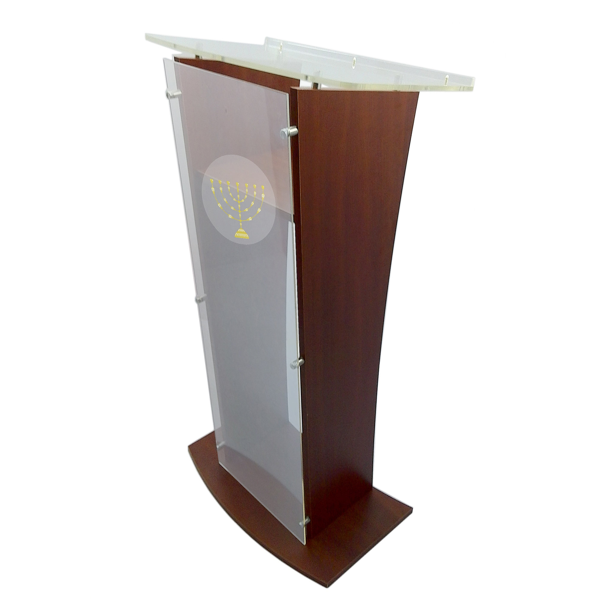 House of Hampton®® Golden Lampstand Logo Emblem, Screen Printed On