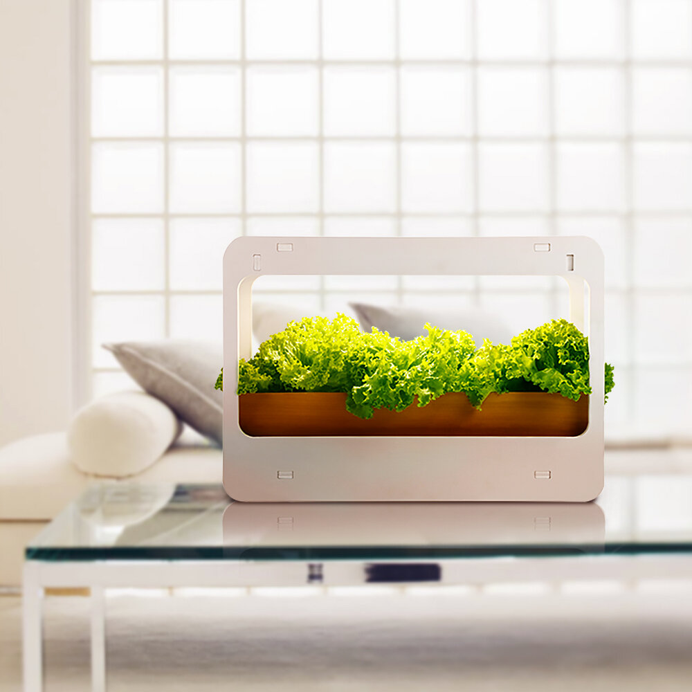 Indoor Hydroponic Herb Smart Garden Kit LED Grow Light Lamp 460-470NM Desk J6I3 