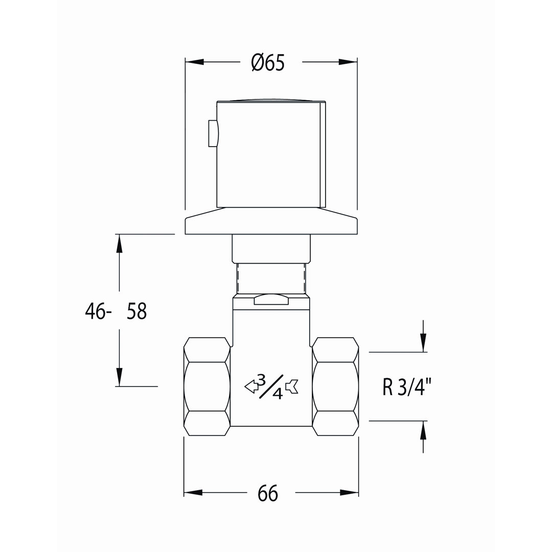 Belfry Bathroom Zweigriff-Duscharmatur Shirlene Unterputz