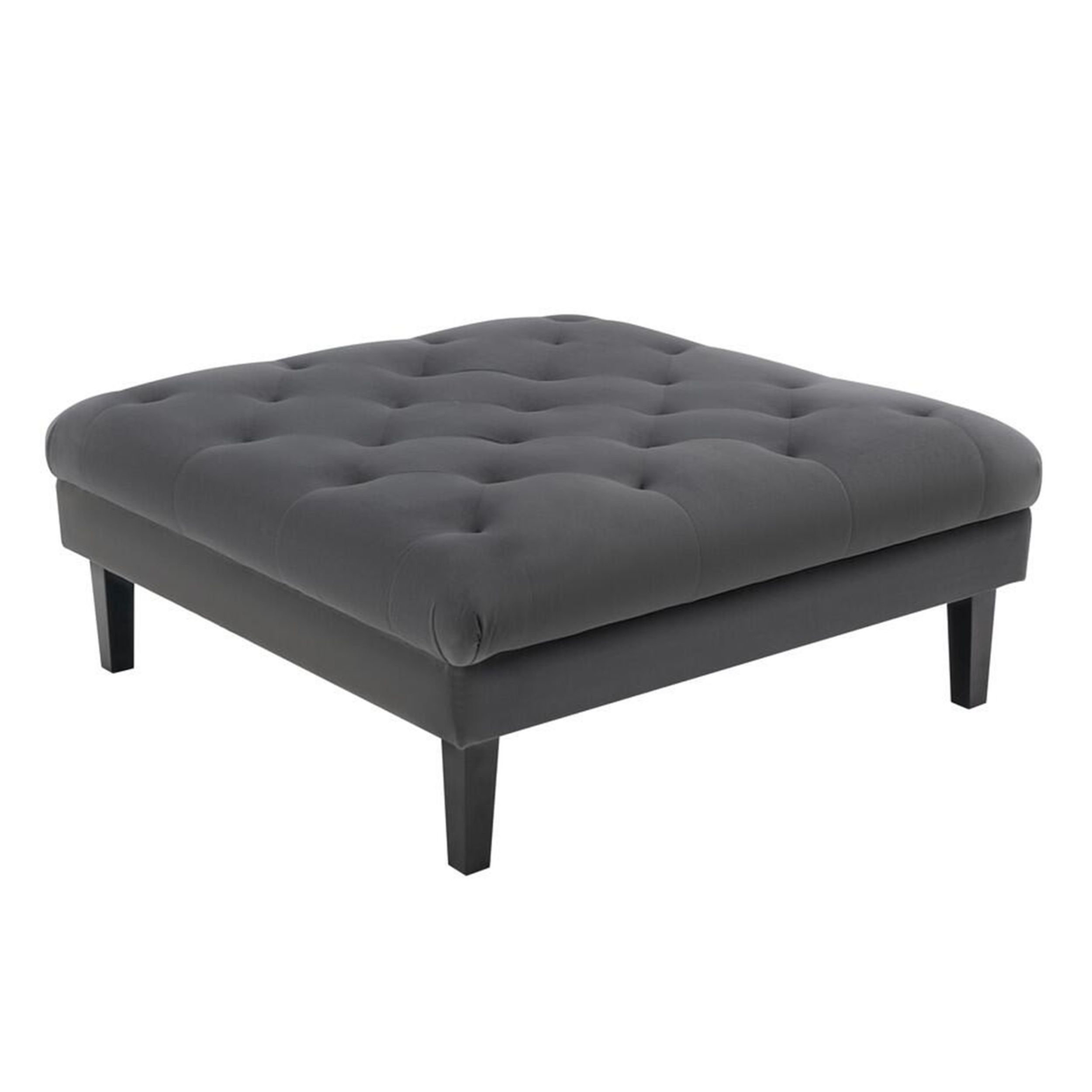 Latitude Run® 44'' Wide Velvet Tufted Square Standard Ottoman Wayfair