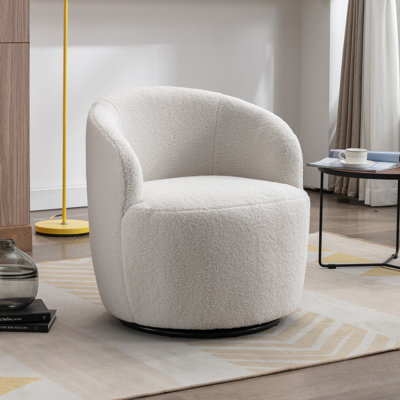 Latitude Run® Upholstered Barrel Chair & Reviews | Wayfair