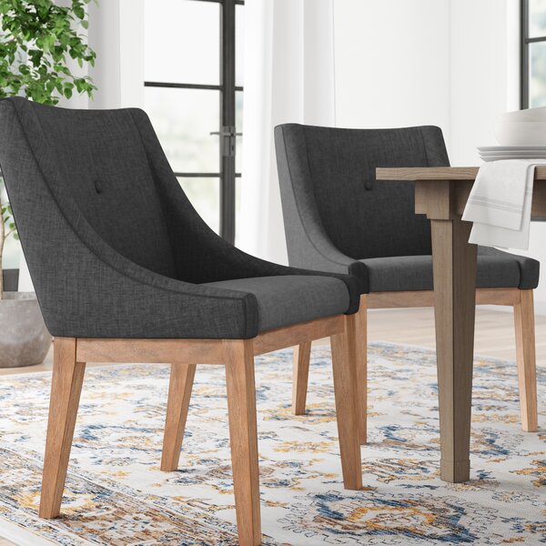 irving upholstered side chair in brown