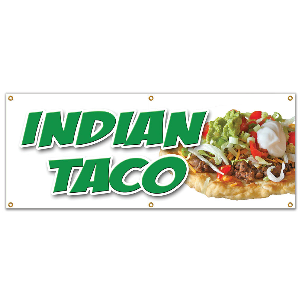 SignMission Indian Taco Banner Sign Wayfair
