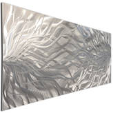 Orren Ellis Flowing Hand Painted Etched Metal Wall Décor & Reviews ...