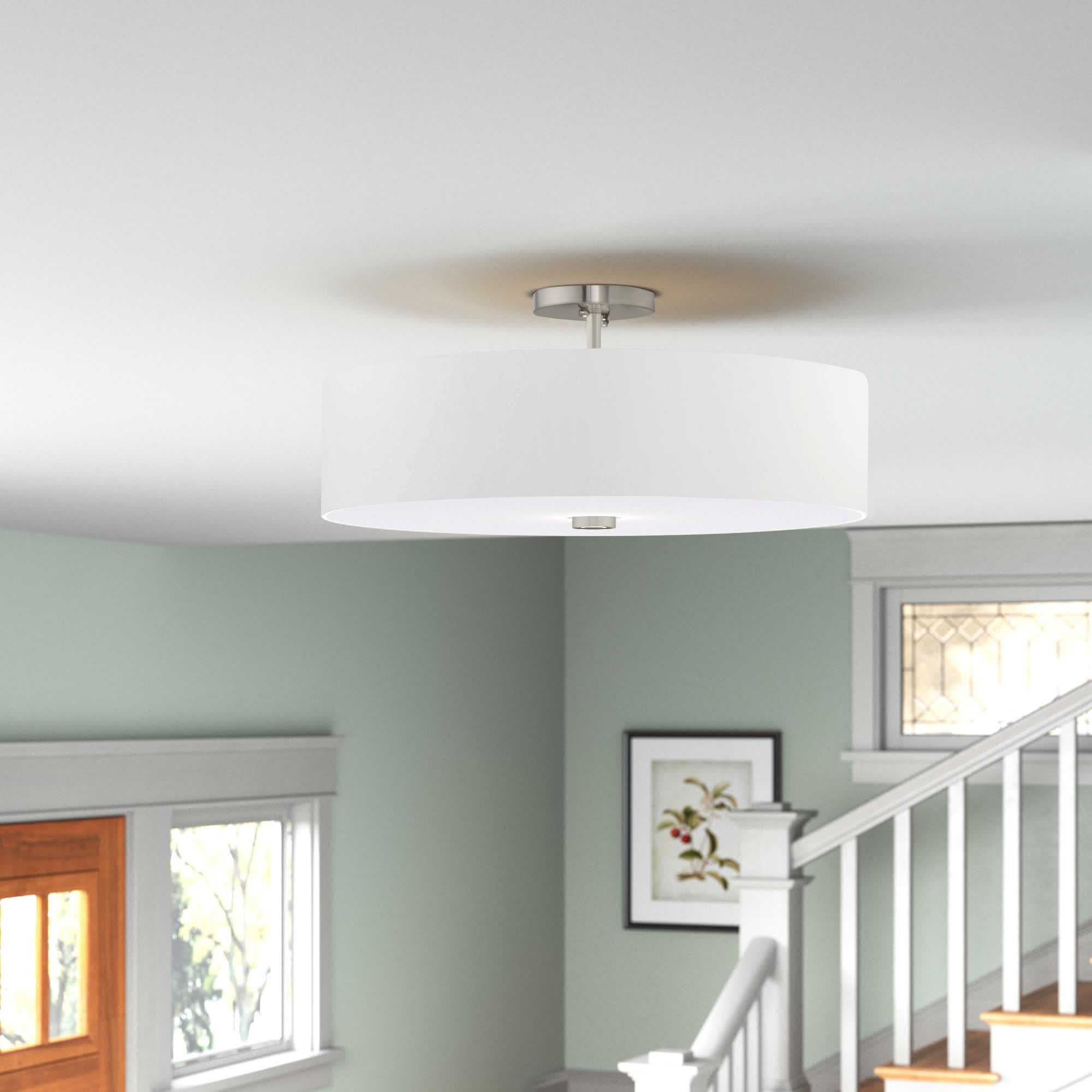 Hokku Designs Keiko Semi Flush Mount & Reviews | Wayfair