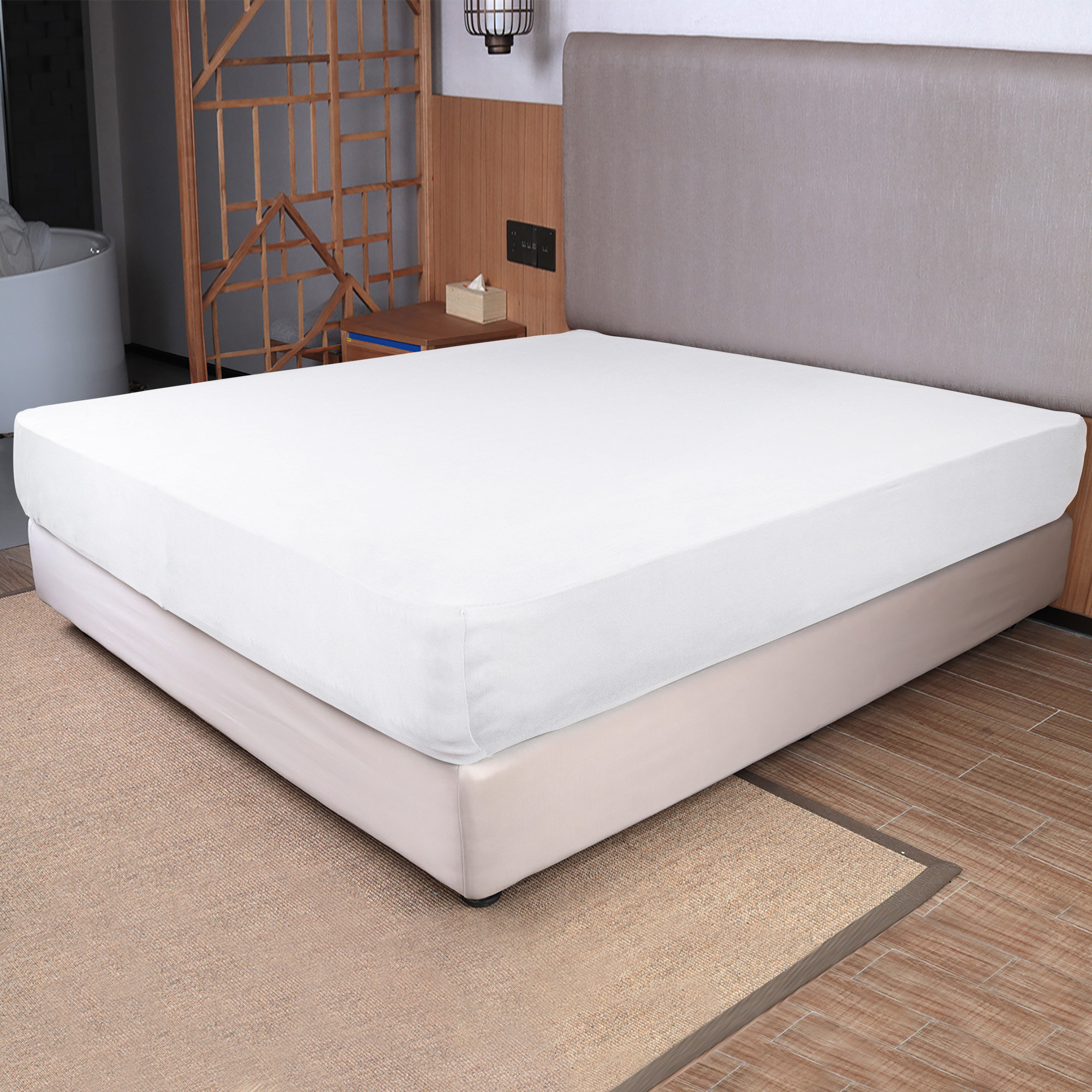 Eider & Ivory™ Hermantown Jersey Knit Fitted Sheet & Reviews Wayfair