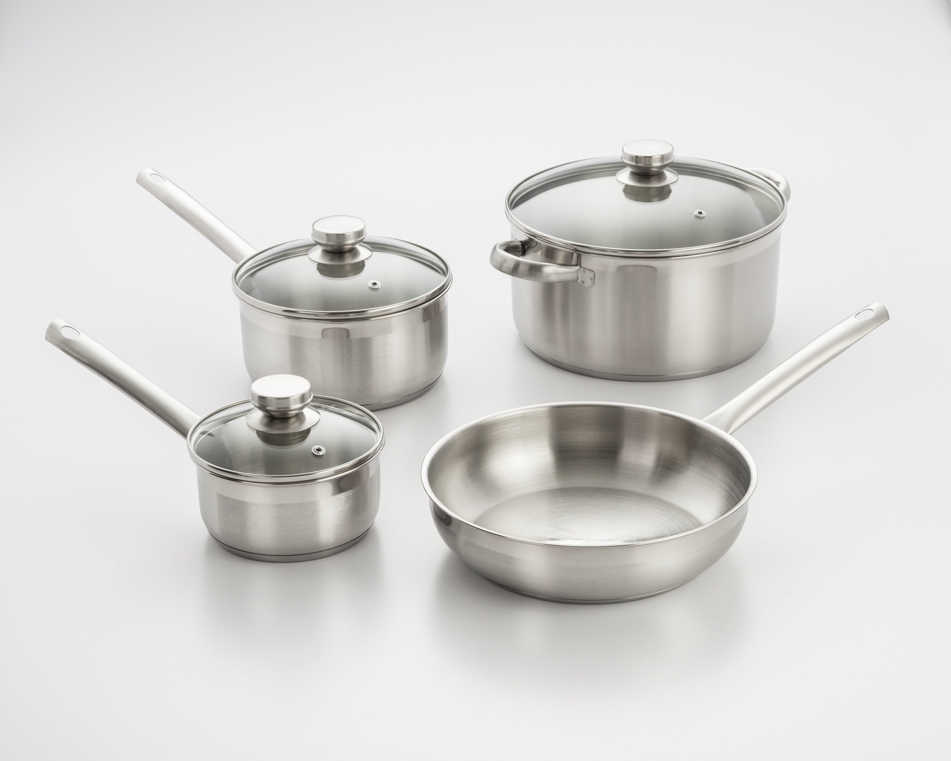 Cook Pro 18/10 Stainless Steel 7-Piece Cookware Set