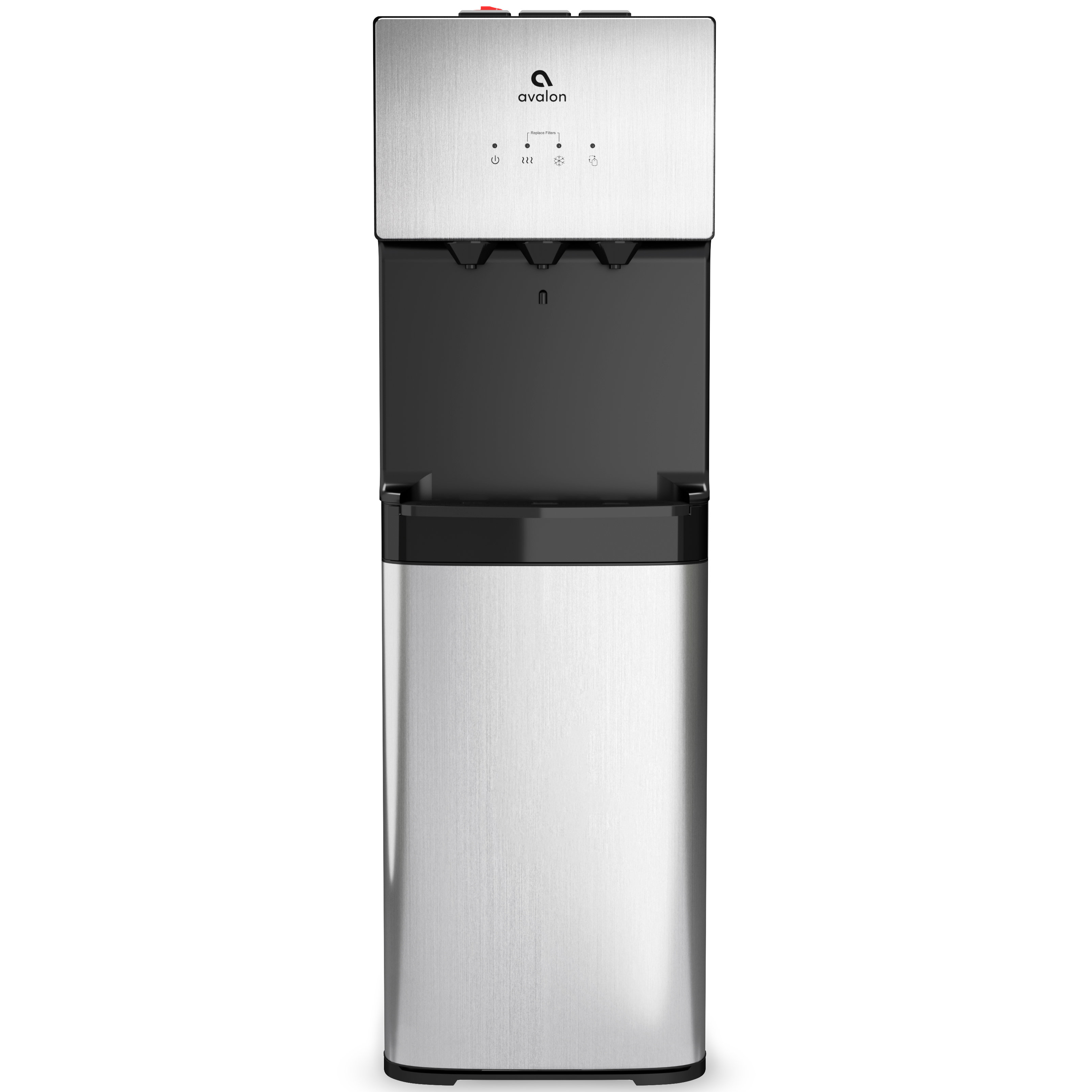 Avalon Silver Freestanding Bottom Loading Electric Filtered Water