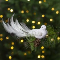 Metal loon bird ornament Xmas tree