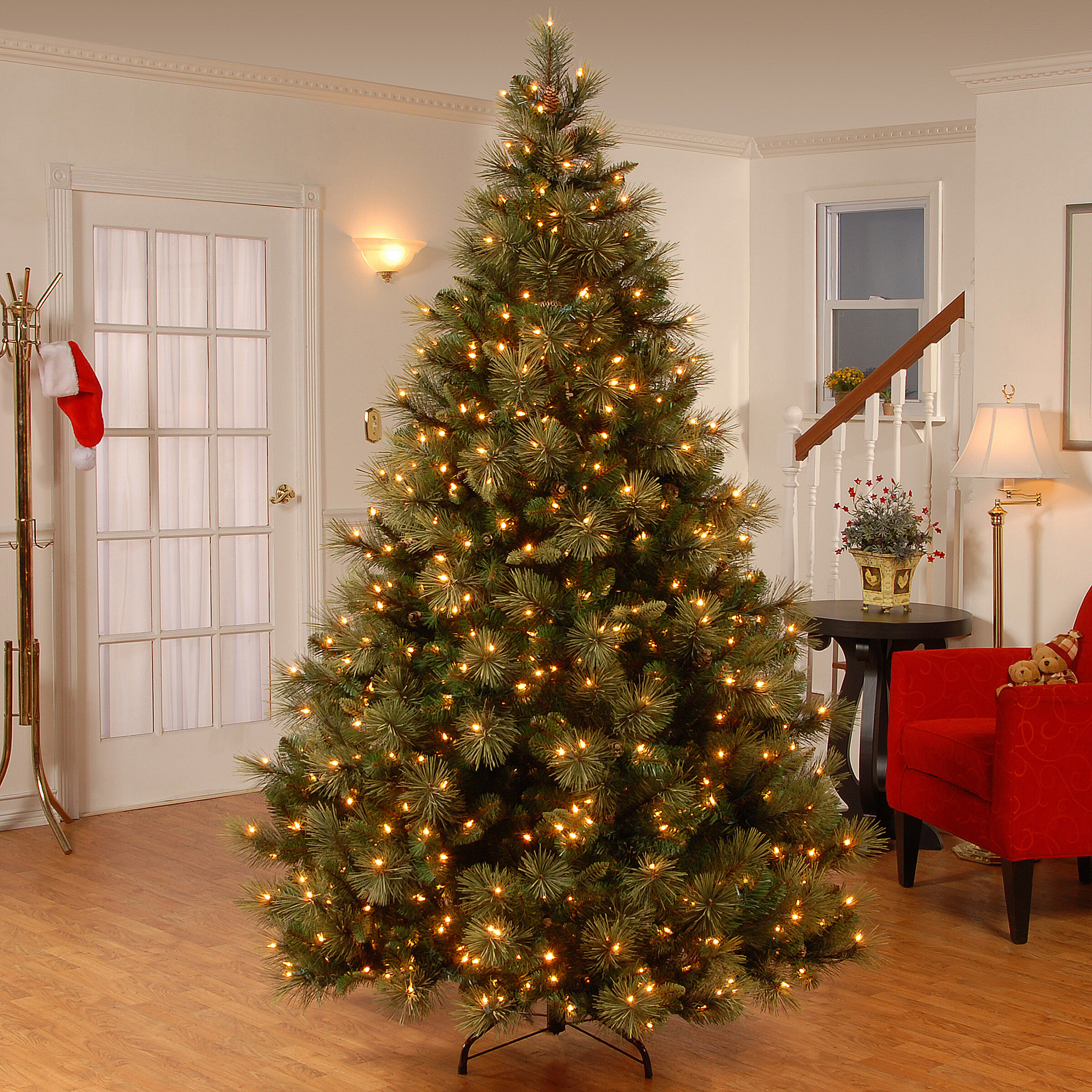 Isenhour Lighted Pine Christmas Tree & Reviews | Wayfair