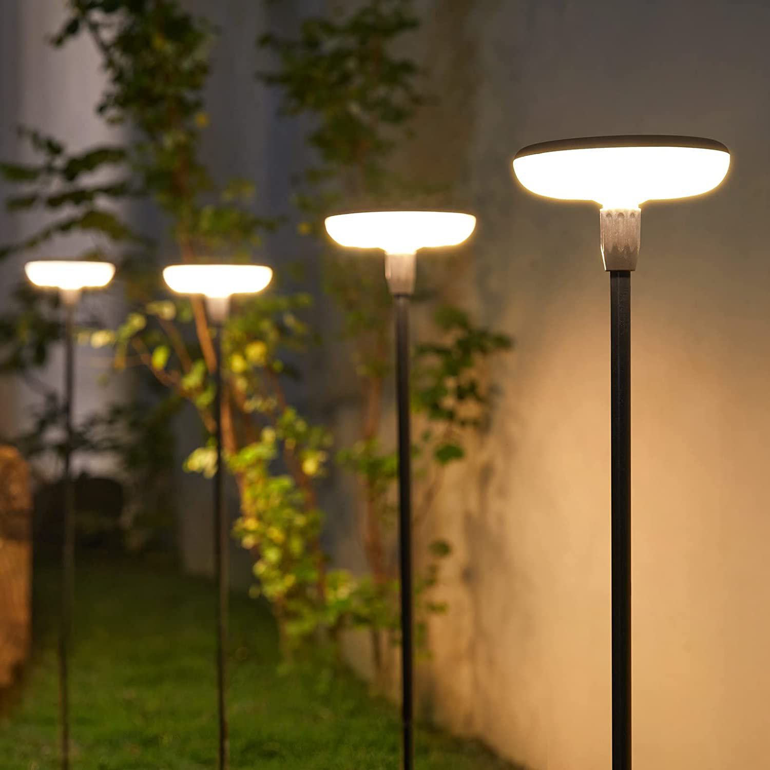 KOOPER Black Low Voltage Solar Powered Integrated LED Pathway Light