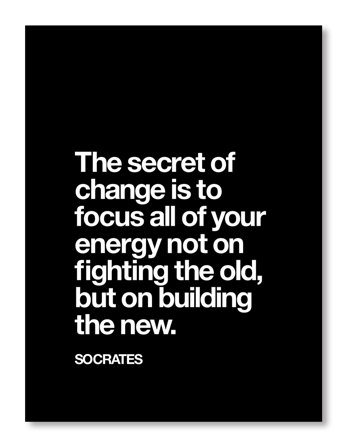 The Secret Of Change by Brett Wilson - Typography