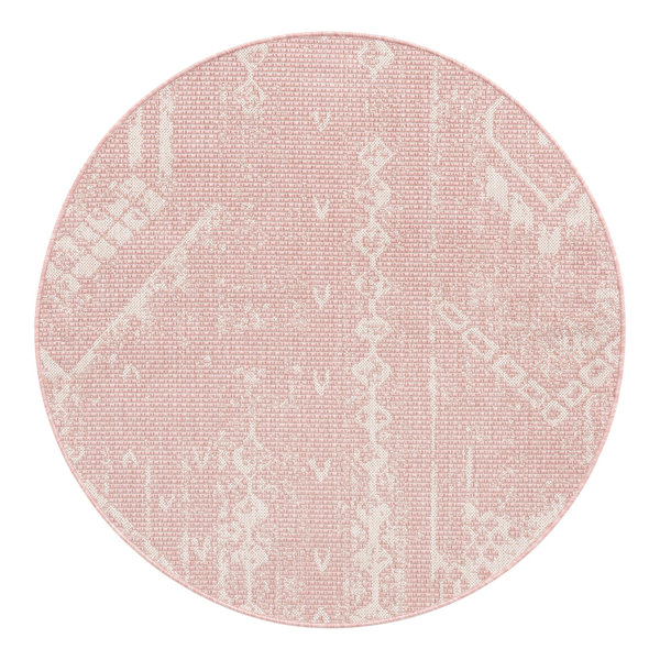 Foundry Select Bomer Machine Woven / Power Loomed Pink Indoor/Outdoor ...