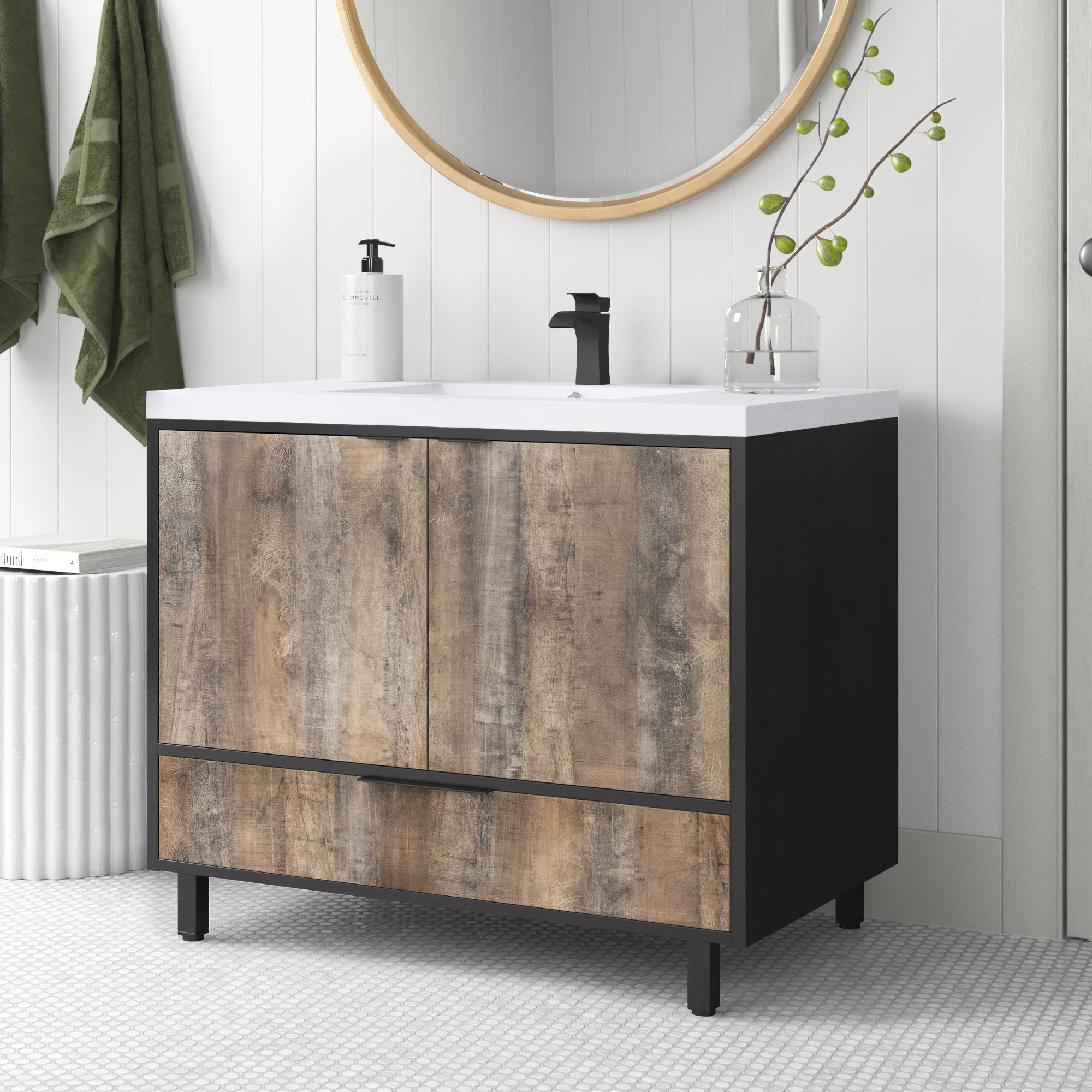 Sand & Stable Lewie 36'' Freestanding Single Bathroom Vanity with