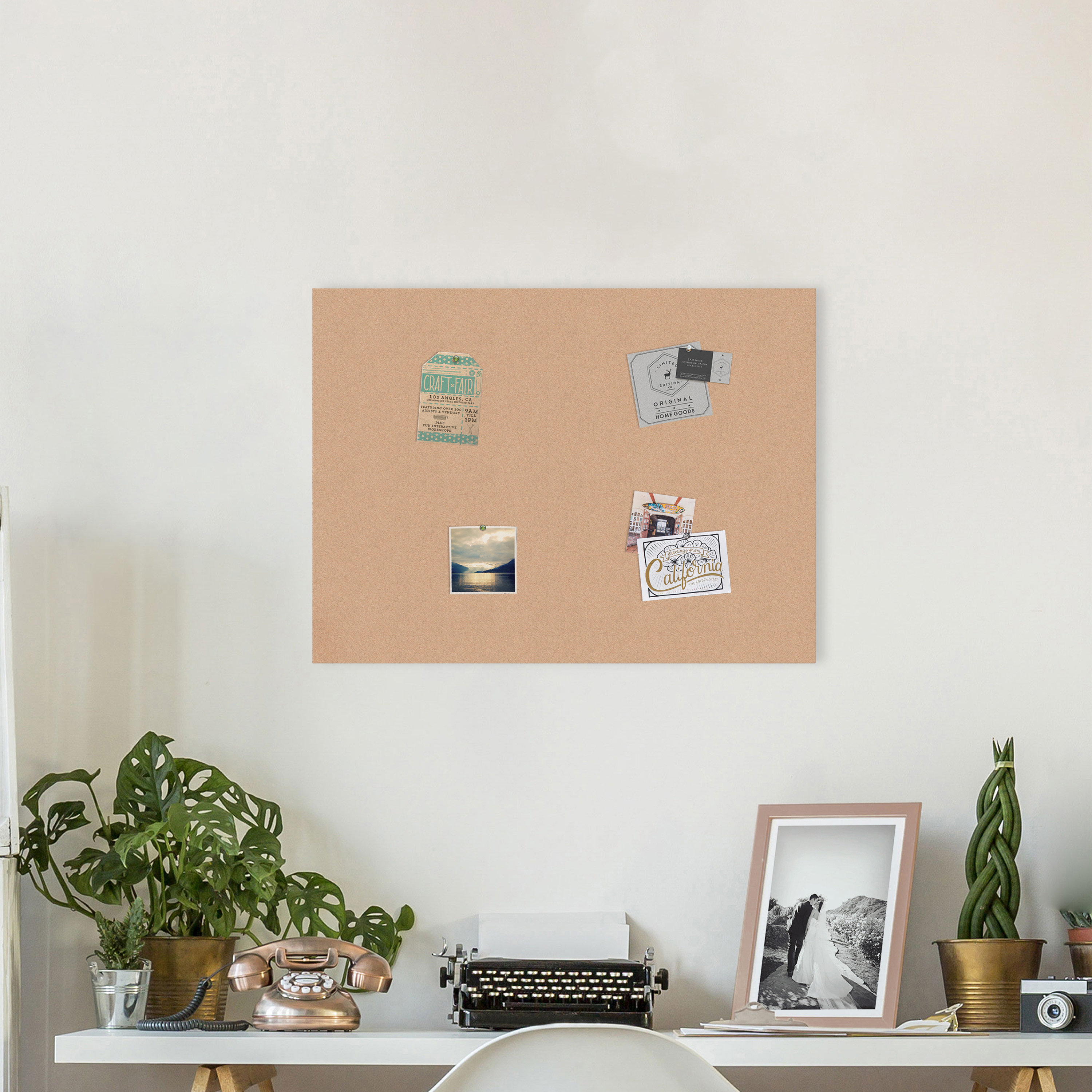 Latitude Run® Wall Mounted Bulletin Board Wayfair