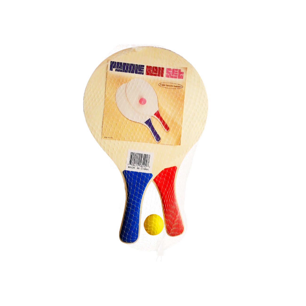 Wooden Beach Paddle Ball 2 Paddles Racket Game Table Tennis Badminton Game USA 