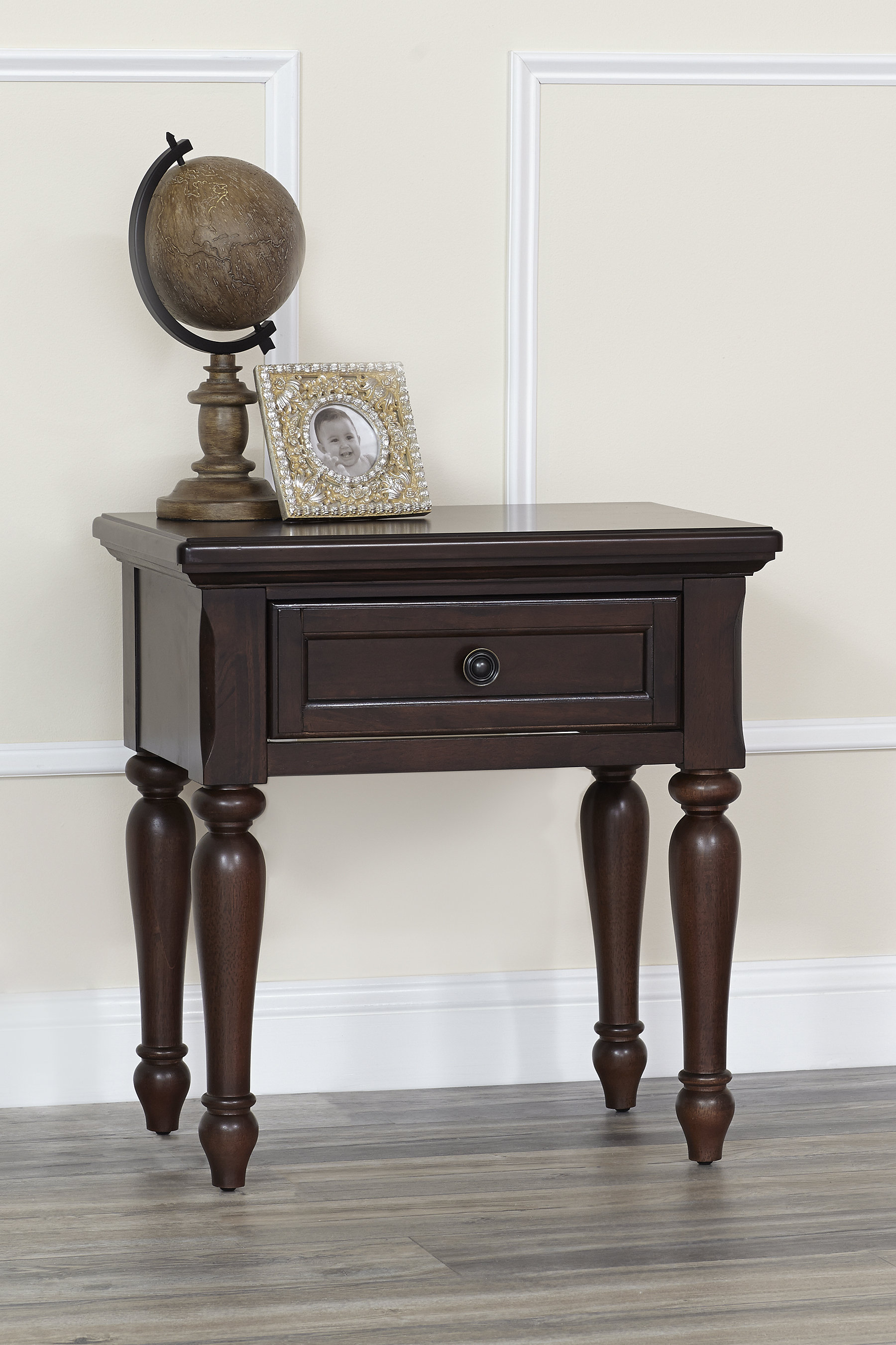 Kingsley Kennedy 1 Drawer Solid Wood Nightstand Wayfair