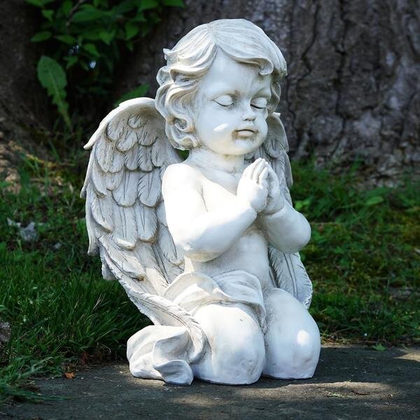 Praying Cherub Angel Garden Home Statue Outdoor Decor 