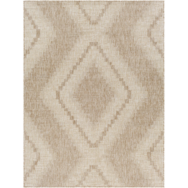 Foundry Select Calleja Khaki Indoor/Outdoor Rug | Wayfair