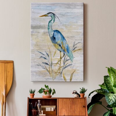 Rosecliff Heights Blue Heron II - Wrapped Canvas Print & Reviews | Wayfair