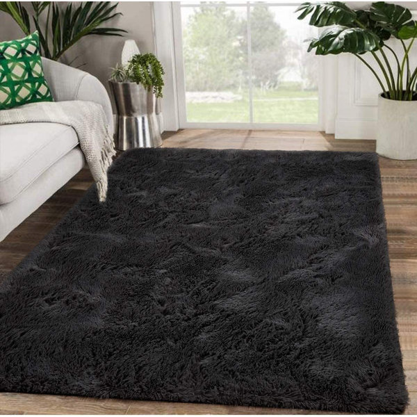 Black-shaggy-rugs- | Wayfair