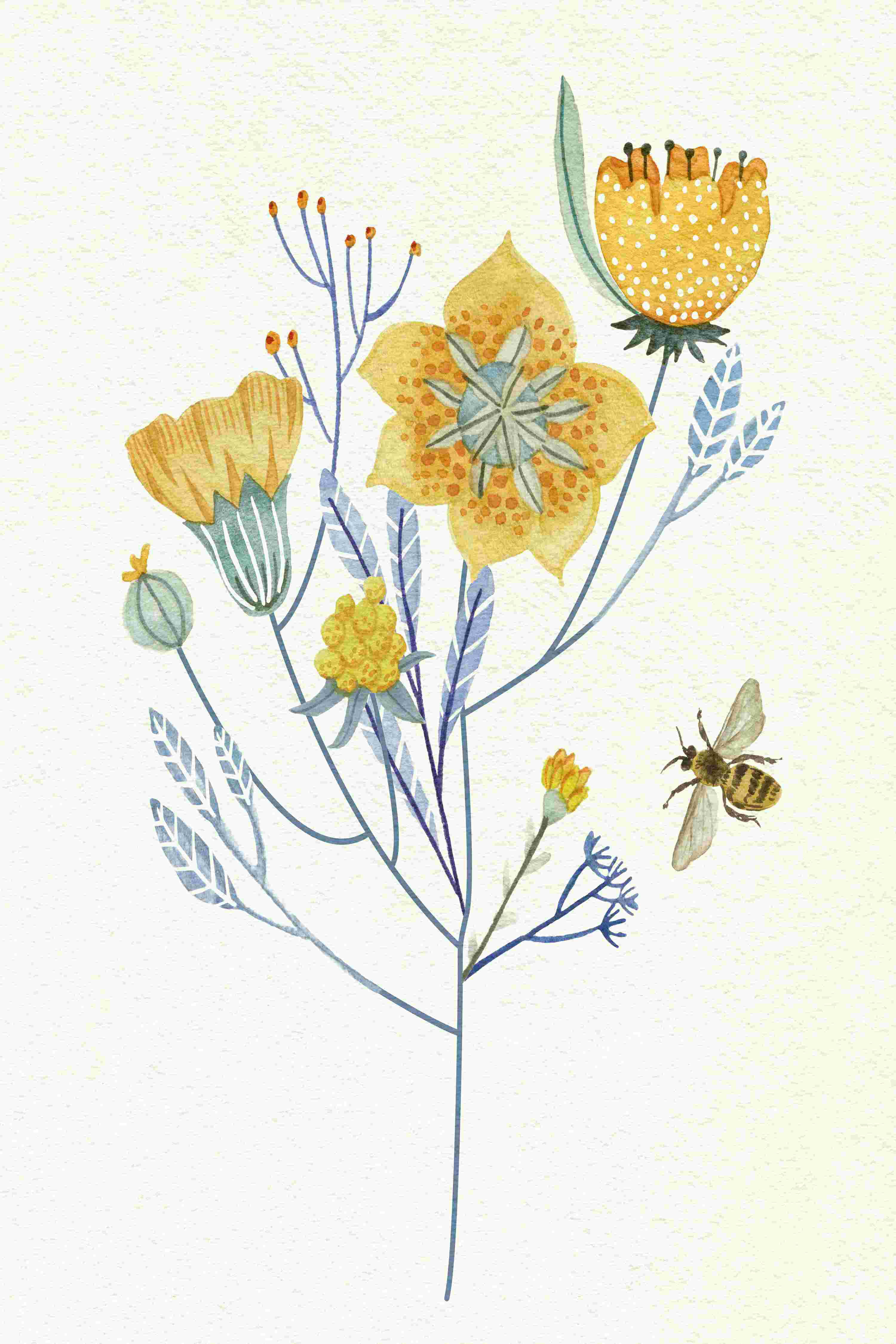 Winston Porter Honey Bees VI by Melissa Wang Wrapped Canvas Print